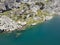 Aerial view of Rila Mountain near The Scary Lake, Bulgaria