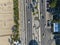 Aerial view of Rio de Janeiro, Copacabana beach. Views. Beaches and nature. Sidewalks and streets