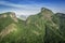 Aerial view of Rio de Janeiro\'s Pedra da Gavea Mountain