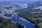 Aerial view of the river