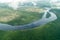 Aerial view of river Carrao