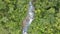 Aerial view of river in the Rain forest of Rio Celeste, Costa Rica