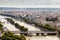 Aerial View on River Seine and Pont de Bir-Hakeim