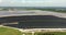 Aerial view of Riverview phosphogypsum stack, large open air phosphogypsum waste storage near Tampa, Florida. Byproduct
