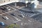 Aerial view of road intersection, Hiroshima, Japan