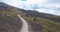 Aerial view of road to Mount Etna