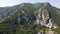 Aerial view of Rocky hills at Iskar river and Gorge, Balkan Mountains, Bulgaria