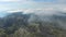 Aerial view of rocky mountains of Makarska, Croatia