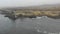 Aerial View of Rocky Northern California Coastline and Fog