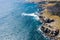 Aerial View of Rocky and Scenic Northern California Coastline