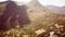 aerial view of a rocky wall and valley in the mountain area italy abruzzo