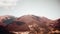 aerial view of a rocky wall and valley in the mountain area italy abruzzo