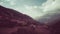 aerial view of a rocky wall and valley in the mountain area italy abruzzo