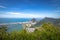 Aerial view of Rodrigo de Freitas Lagoon, Two Brothers Hill and Pedra da Gavea Stone - Rio de Janeiro, Brazil