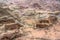 Aerial view of Roman Soldier\\\'s tomb at Petra, Jordan