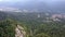 Aerial view of Romania mountains landscape town valley scenery 3