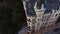 Aerial view on the roof of historical european low-rise building.