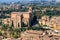 Aerial View on Rooftops and Houses of Siena