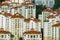 Aerial view of rooftops patterns at Tanjong Rhu housing area of Singapore.