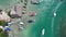 Aerial view of the Rosario Islands Islas del Rosario off the coast of Cartagena de Indias in the Caribbean Coast region of