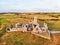 Aerial view of Ross Errilly Friary in the Evening