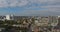 Aerial view of Rotterdam city, sky and buildings, Netherlands