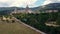 Aerial view of the Royal Site of San Lorenzo de El Escorial in Madrid