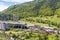 Aerial view of rubber recycling factory