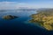 Aerial View Rugged Islands in Komodo National Park