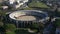 Aerial view of Ruin of a Roman arena in Frejus,