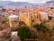 Aerial view of ruined temple of Pergamon Red Basilica, Bergama, Turkey