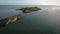 Aerial view. Ruins. Dalkey island.Dublin. Ireland