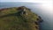 Aerial view. Ruins. Dalkey island. Ireland