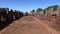 Aerial view Ruins of Jesuit Building, San Ignacio in Misiones.