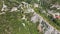 Aerial view of ruins of Medieval Asen\\\'s Fortress  Asenovgrad  Bulgaria