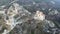 Aerial view of ruins of Medieval Asen`s Fortress, Asenovgrad, Bulgaria