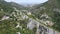 Aerial view of ruins of Medieval Asen`s Fortress, Asenovgrad, Bulgaria