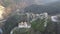 Aerial view of ruins of Medieval Asen`s Fortress, Asenovgrad, Bulgaria