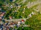 Aerial view of ruins of Stari Bar in Montenegro