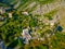 Aerial view of ruins of Stari Bar in Montenegro