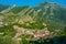 Aerial view of ruins of Stari Bar in Montenegro