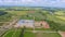 Aerial view of Rundale Castle