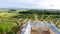 Aerial view of Rundale Castle, Lithuania