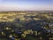 Aerial view of rural Ethiopian village