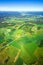 Aerial view of rural landscape