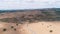 Aerial view rural landscape