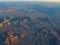 Aerial view of rural lanscape near San Diego