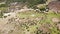 Aerial view of Sad hill cemetery, a location of one of the scenes from the movie The Good, the Ugly and the Bad. Burgos