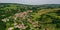 Aerial view on saint antoine l`abbaye