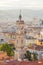 Aerial view of Saint Francois Tower and city, Nice, France